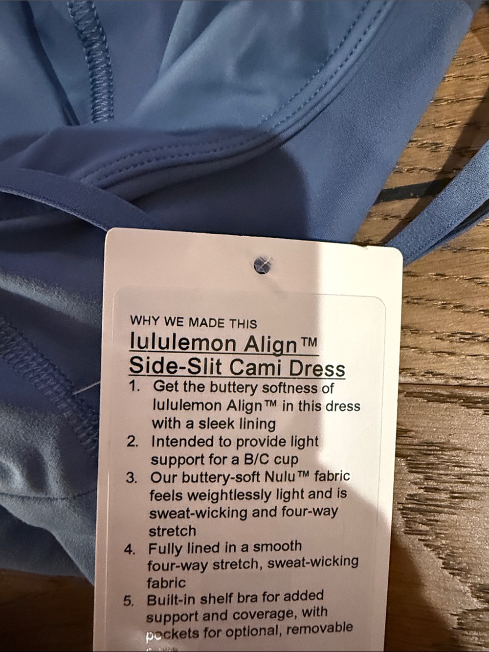 lululemon athletica blue align dress - Picture 3 of 6